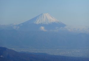真教寺尾根から富士山